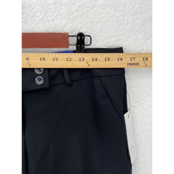 Apt. 9 Womens' Trouser Mid Rise Straight Relaxed Leg Opening Black 10P New - Picture 2 of 9